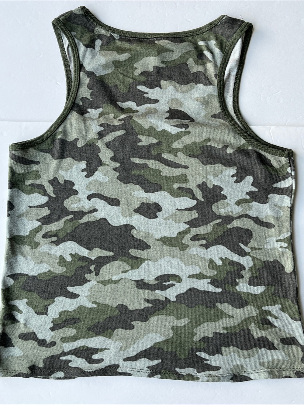 Lucky Brand Camo Tank Top Size L Olive Green Camouflage - Picture 8 of 8